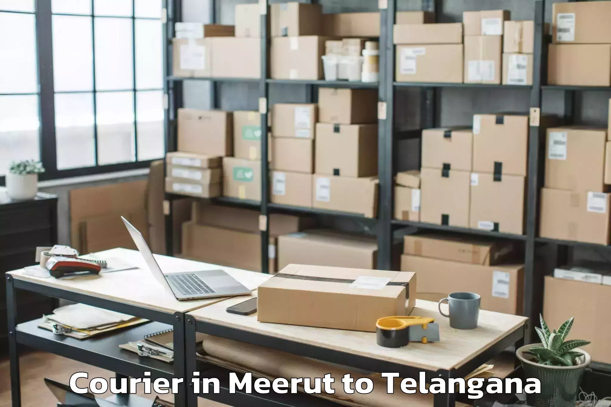 Book Meerut to Tadoor Courier